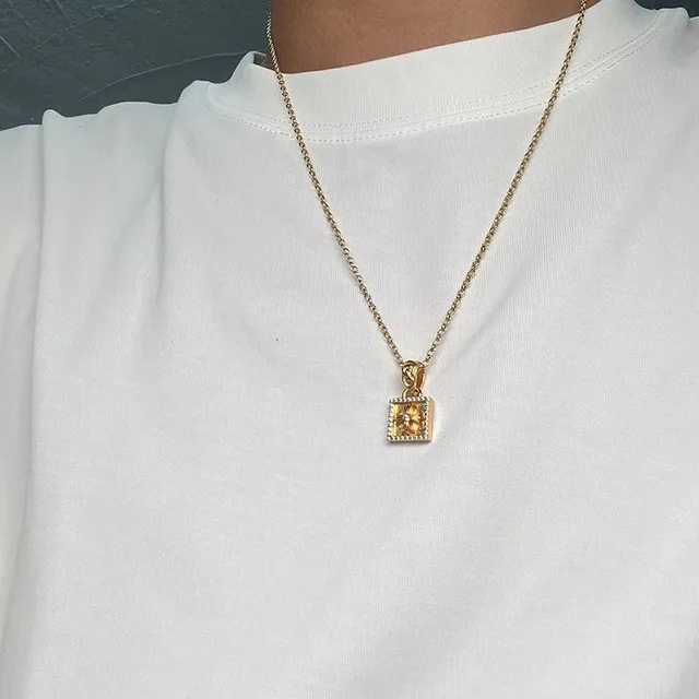Chrome Hearts Cross Square Pavé Pendant Necklace 4