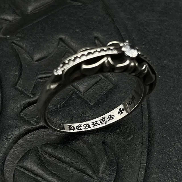 Chrome Hearts Floral Crown Pavé Ring 3