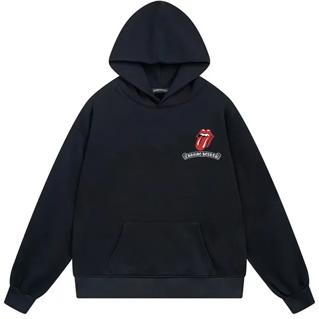 Chrome Hearts x Rolling Stones Las Vegas ग्राफिक बैक हूडी 4