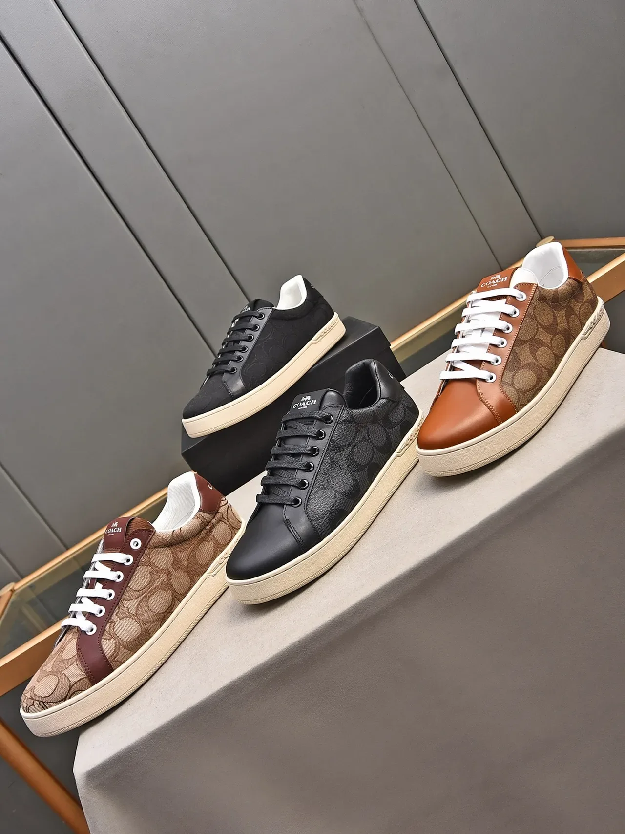 Coach Zapatillas Lifestyle de Lona y Cuero con Monograma Low-Top 2
