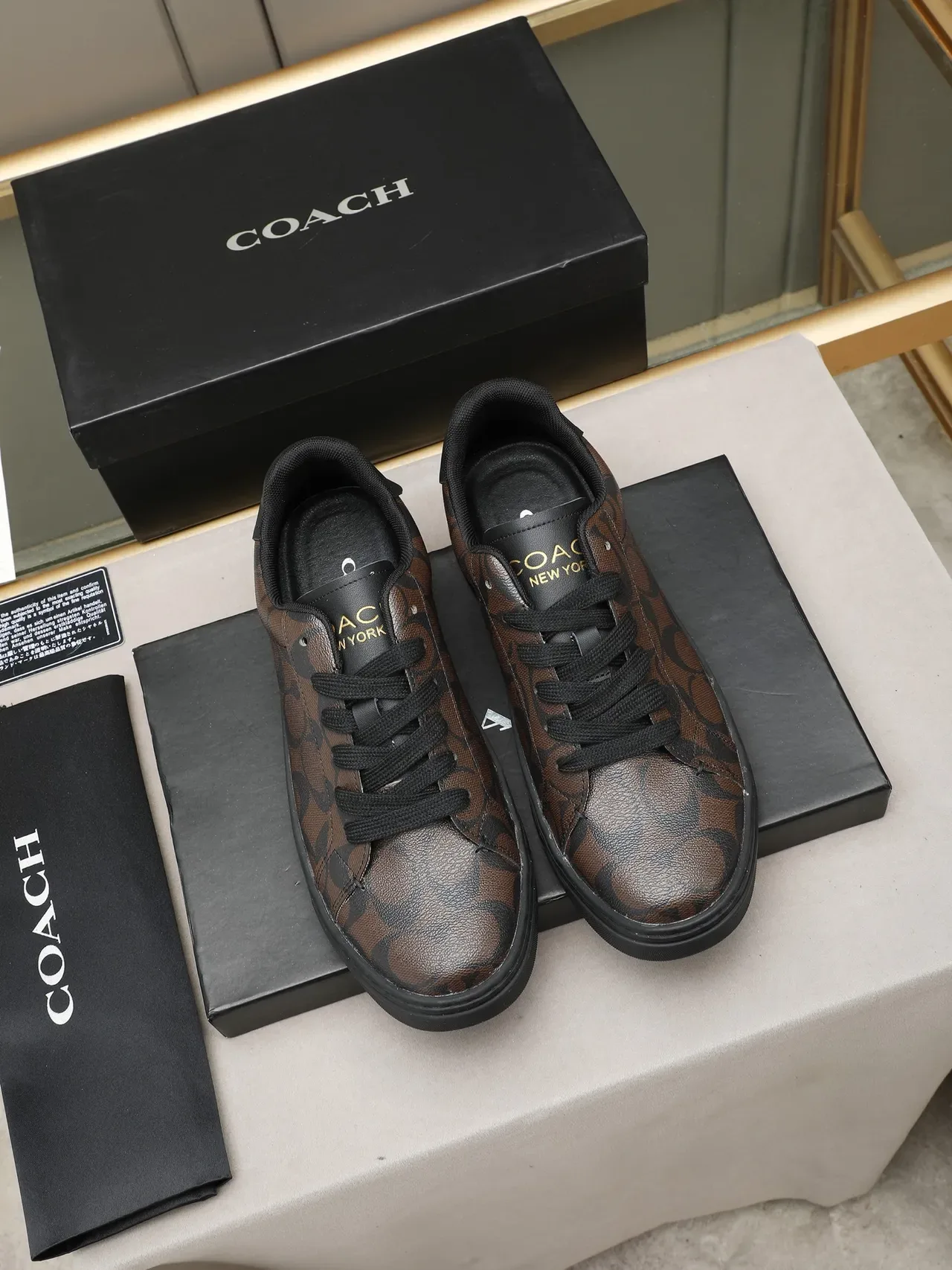 Coach Monogrammed Leather Low-Top Lifestyle Sneakers 2