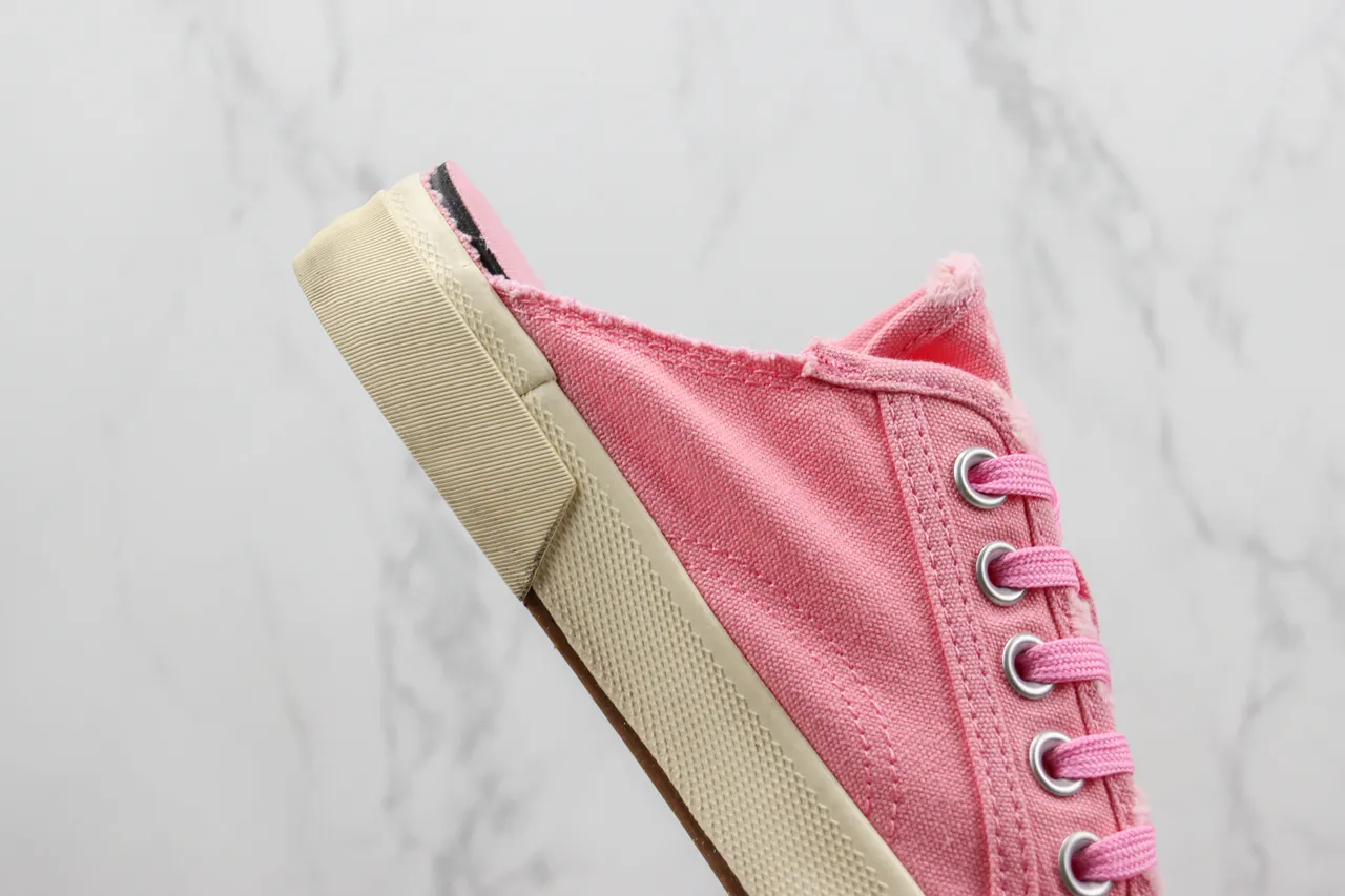 Converse Sapatos de Lona Beige e Rosa Low-Top 5