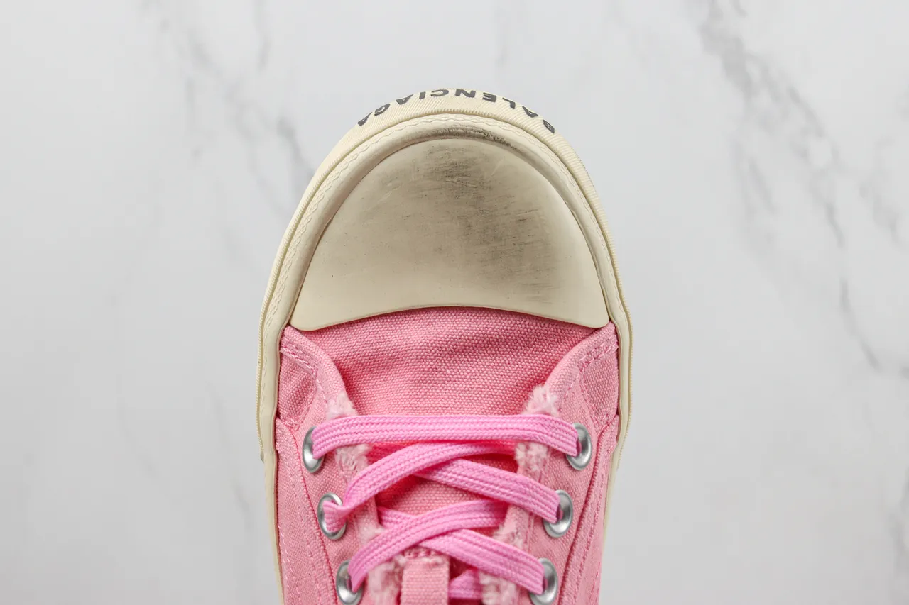 Converse Sapatos de Lona Beige e Rosa Low-Top 6