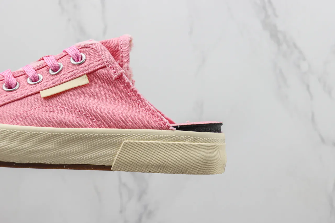 Converse Sapatos de Lona Beige e Rosa Low-Top 7