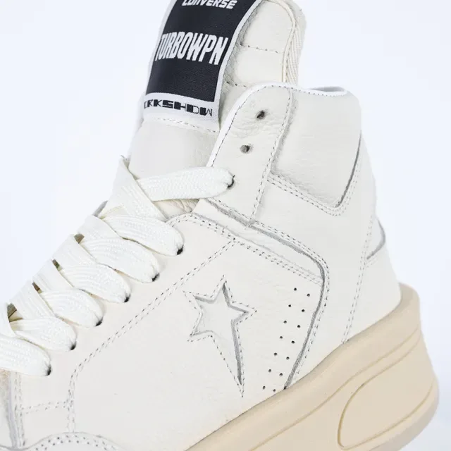 Converse Weapon Off-White Couro High-Top Lifestyle Sneakers 6
