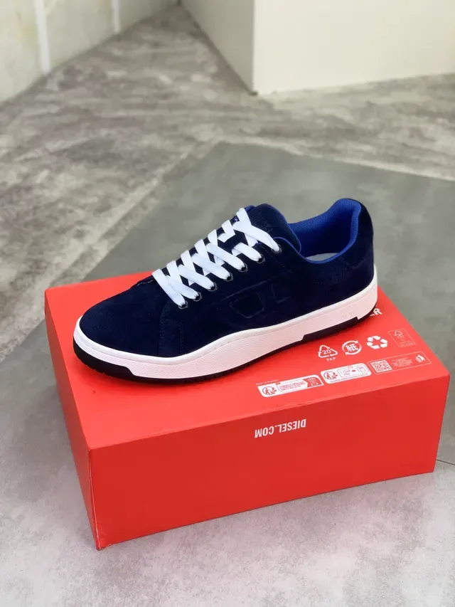 Diesel Navy Suede Lifestyle Sneakers 4