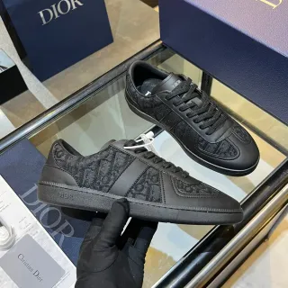 Dior B23 কালো তির্যক জ্যাকার্ড লাইফস্টাইল স্নিকার্স