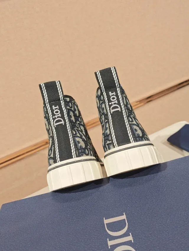 Dior B23 Monogram Sneakers Lifestyle en Toile et Daim Hautes 3