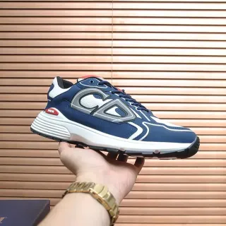 Dior B27 Navy Blue and White Lifestyle Sneakers