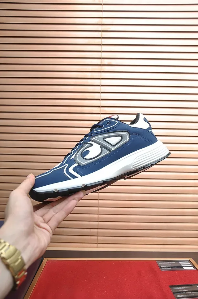 Dior B27 Navy Blue and White Lifestyle Sneakers 5