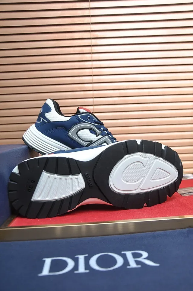 Dior B27 Navy Blue and White Lifestyle Sneakers 7