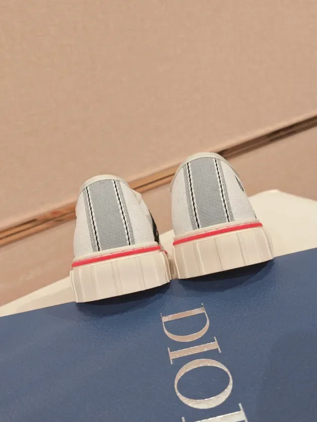 Dior B27 White and Black Stripe Lifestyle Sneakers 3