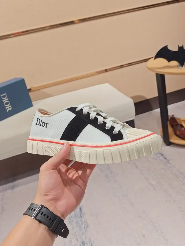 Dior B27 White and Black Stripe Lifestyle Sneakers 5