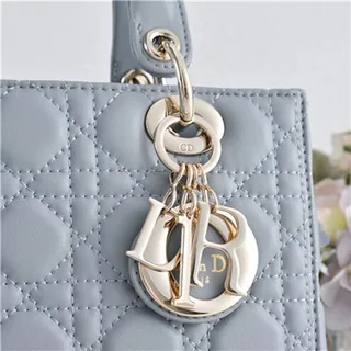 Dior Bordeaux Or Matelassé Cannage Cuir Charme Chaîne Embellissement Sac Tote 6