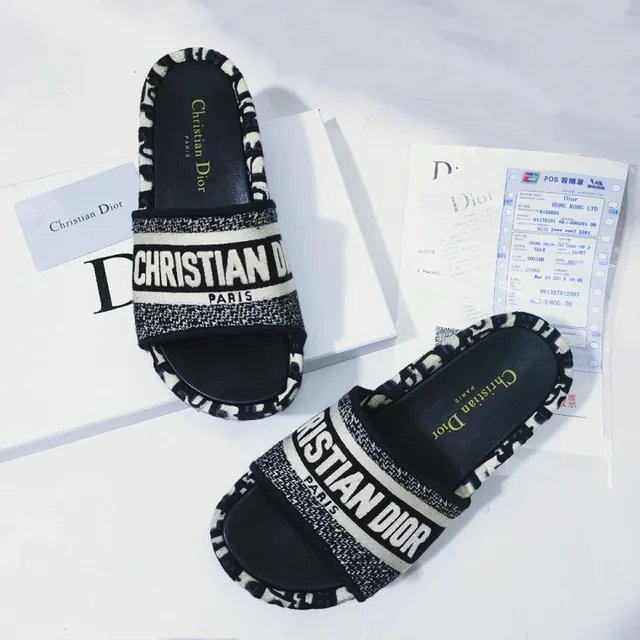 Dior Oblique Monogram Slide Slippers 2