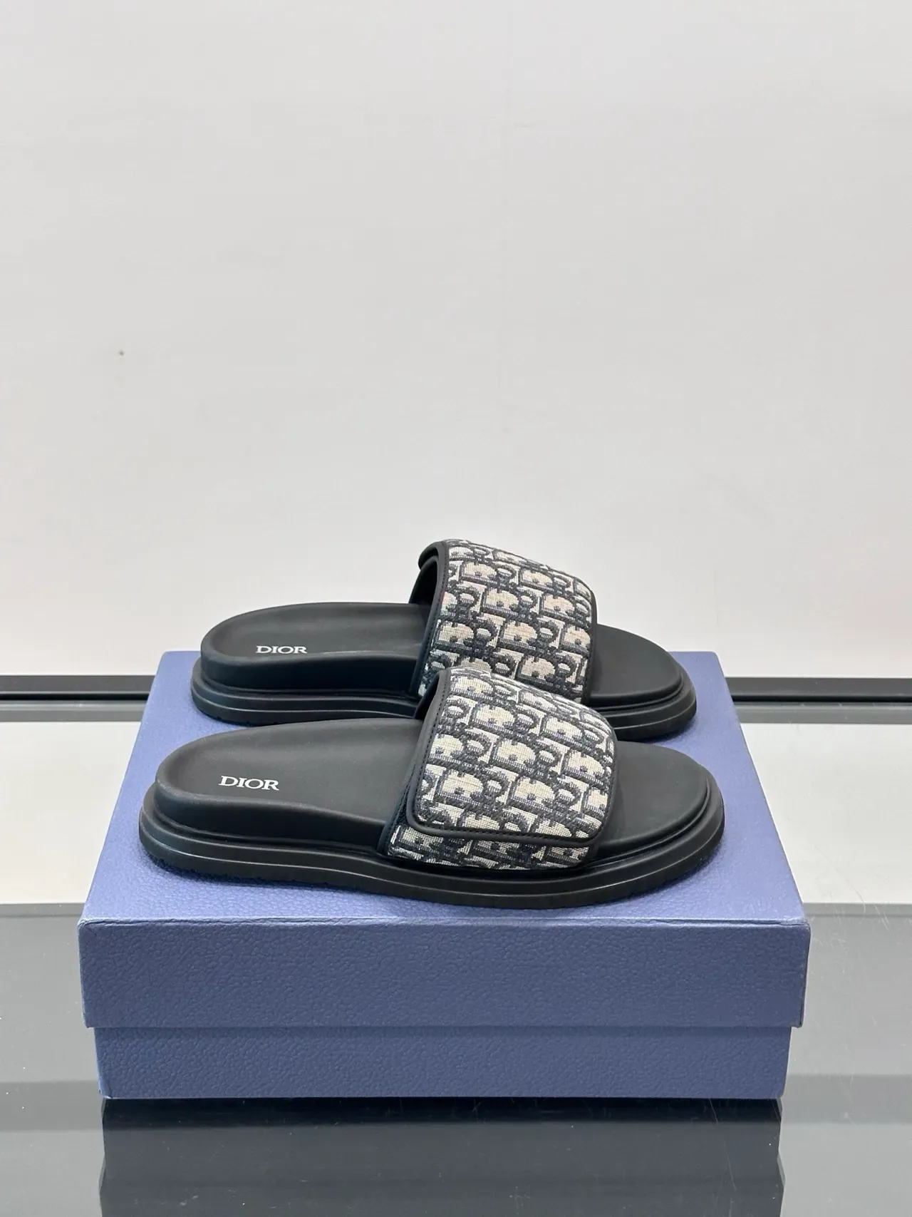 Dior Slide Oblique Monogram Slippers 7
