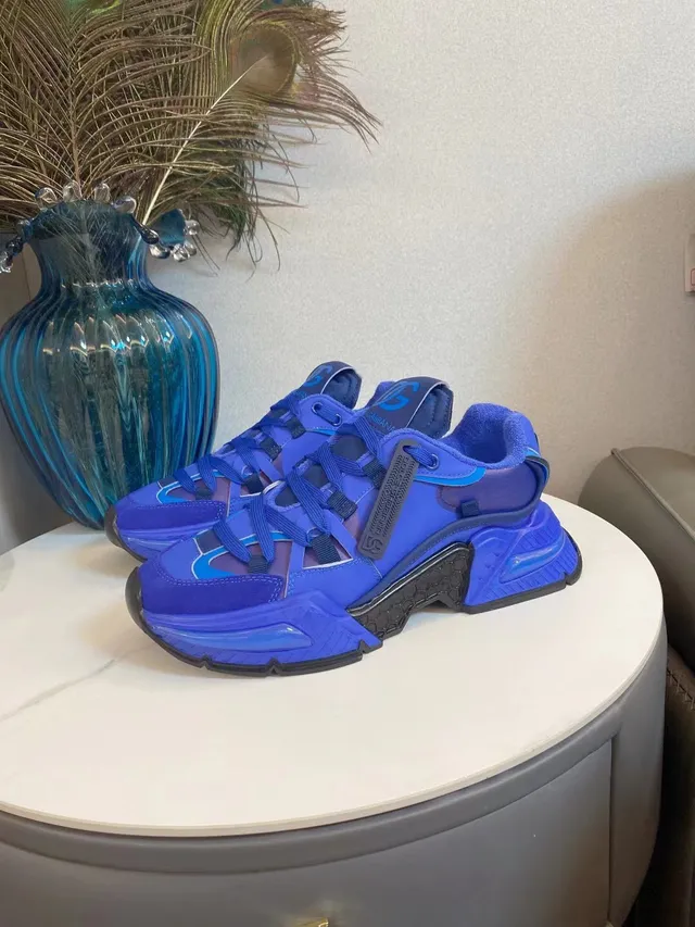 Dolce & Gabbana Semelle Bleu Violet Multi-Matière partie supérieure Baskets à semelle épaisse 7