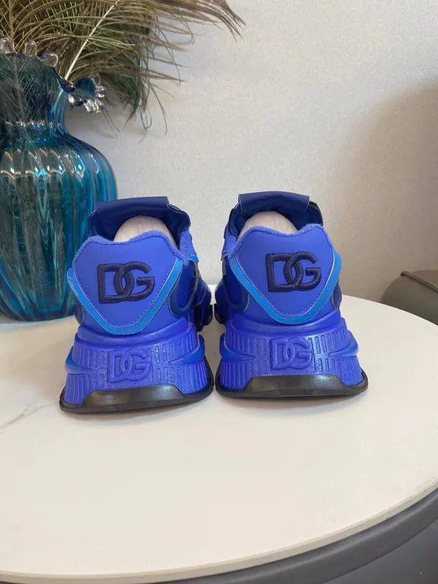 Dolce & Gabbana Semelle Bleu Violet Multi-Matière partie supérieure Baskets à semelle épaisse 9