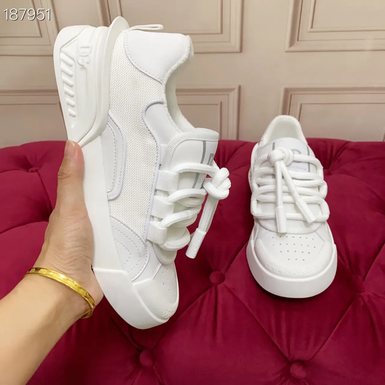 Dolce & Gabbana NS1 White Chunky Lifestyle Sneakers 7