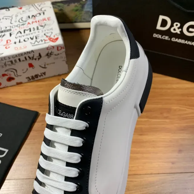 Dolce & Gabbana Portofino Sneakers lifestyle blanc et noir 2