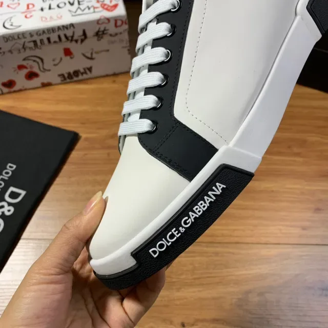 Dolce & Gabbana Portofino Sneakers lifestyle blanc et noir 3