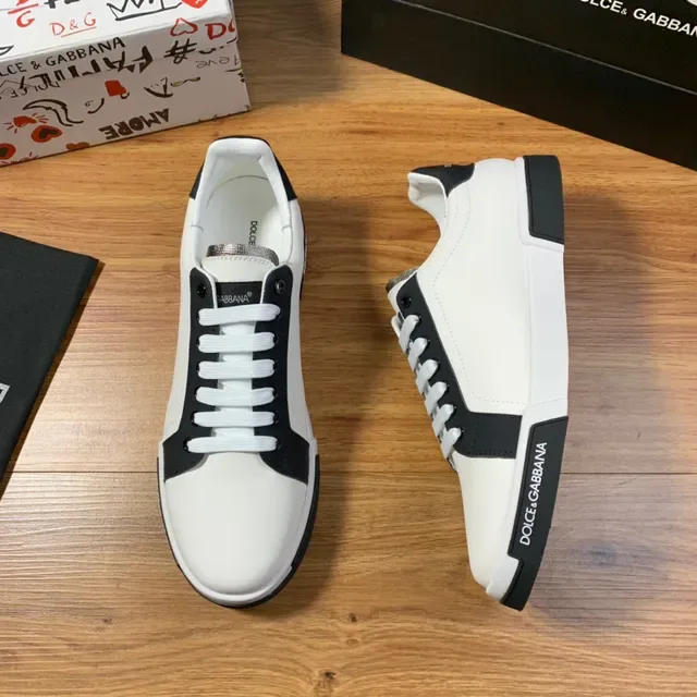 Dolce & Gabbana Portofino Sneakers lifestyle blanc et noir 5