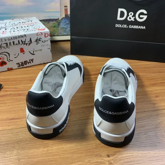 Dolce & Gabbana Portofino Sneakers lifestyle blanc et noir 6