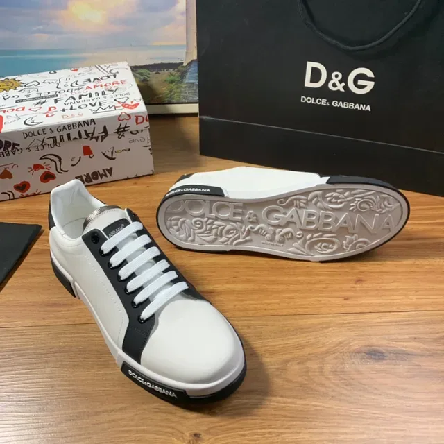 Dolce & Gabbana Portofino Sneakers lifestyle blanc et noir 7