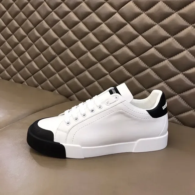 Dolce & Gabbana Portofino Blanc Noir Semelle Épaisse Accents Contrastés Baskets Lifestyle 3