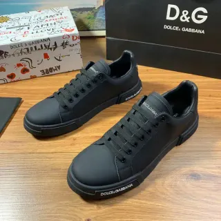 Dolce & Gabbana Chaussures Lifestyle en Cuir Noir