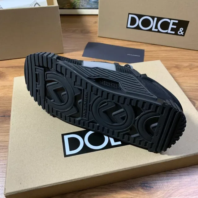 Dolce & Gabbana কালো মেশ লাইফস্টাইল স্নিকার 2