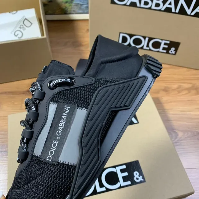 Dolce & Gabbana কালো মেশ লাইফস্টাইল স্নিকার 3