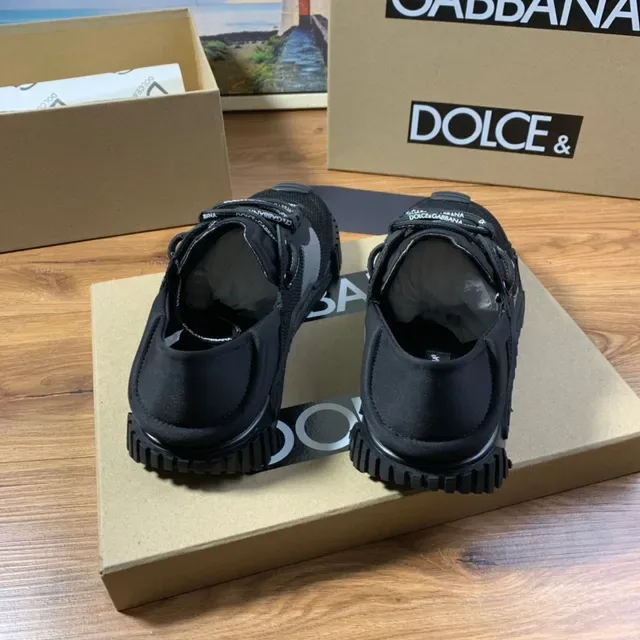 Dolce & Gabbana কালো মেশ লাইফস্টাইল স্নিকার 6