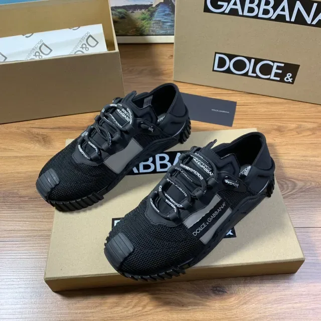 Dolce & Gabbana কালো মেশ লাইফস্টাইল স্নিকার 7