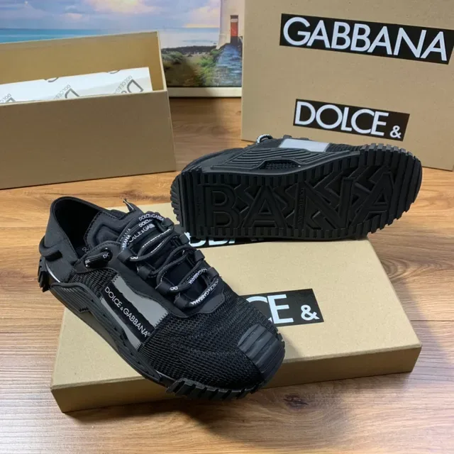 Dolce & Gabbana কালো মেশ লাইফস্টাইল স্নিকার 8