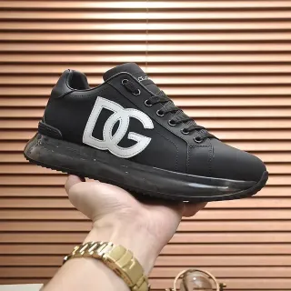 Dolce & Gabbana DG Logo Noir et Blanc Lifestyle Sneakers