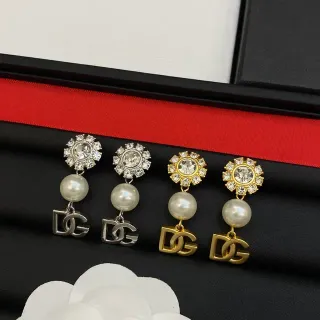 Dolce & Gabbana DG 珍珠水晶坠耳环