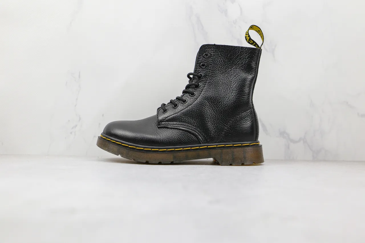 Dr. Martens 1460 Black Pebbled Leather 8-Eye Martin Boot 2