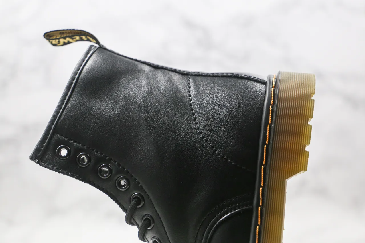 Dr. Martens 1460 حذاء مارتن جلد أسود ناعم 5