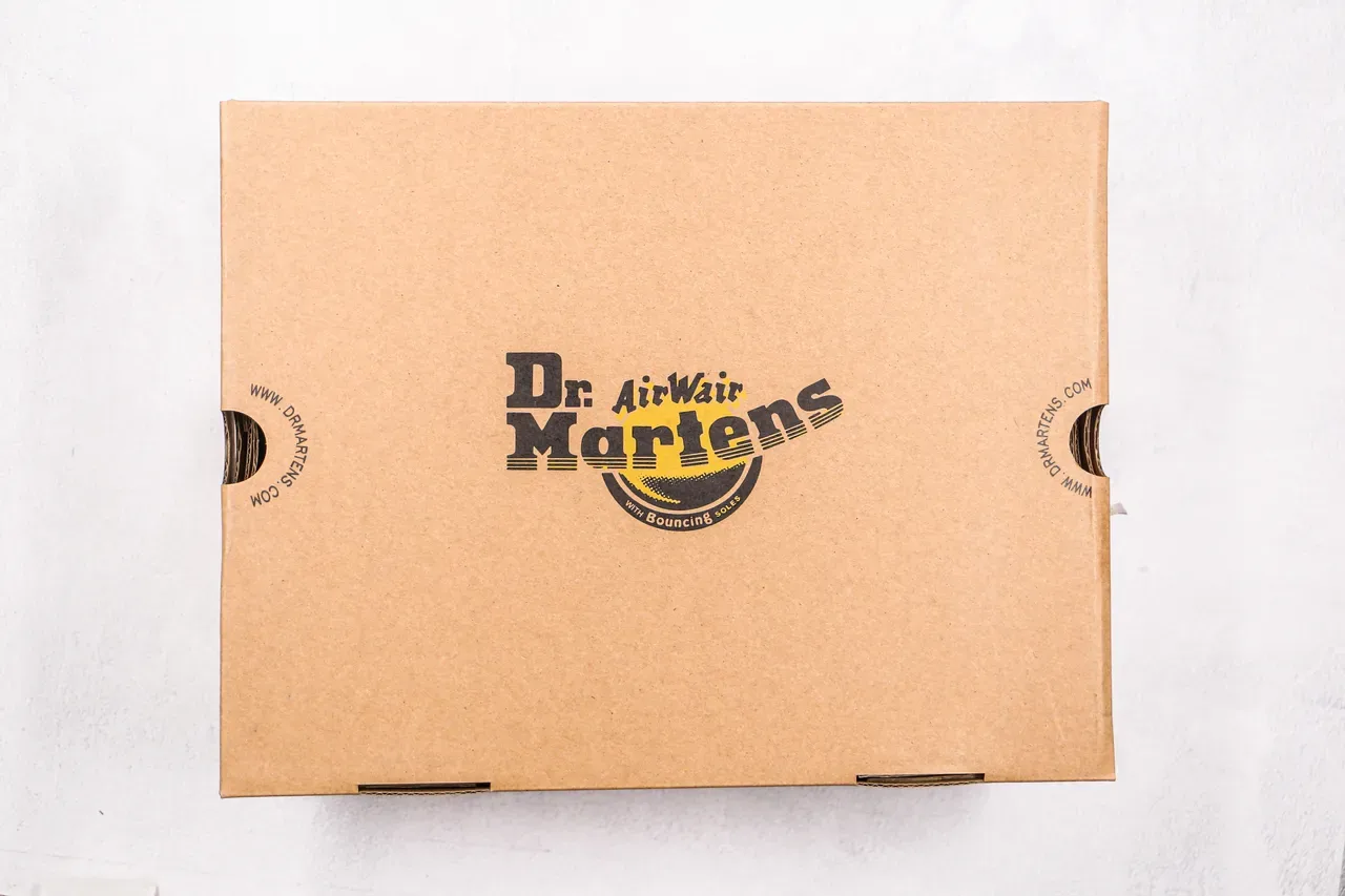 Dr. Martens 1460 Black Smooth Leather Yellow Stitch Martin Boots 3