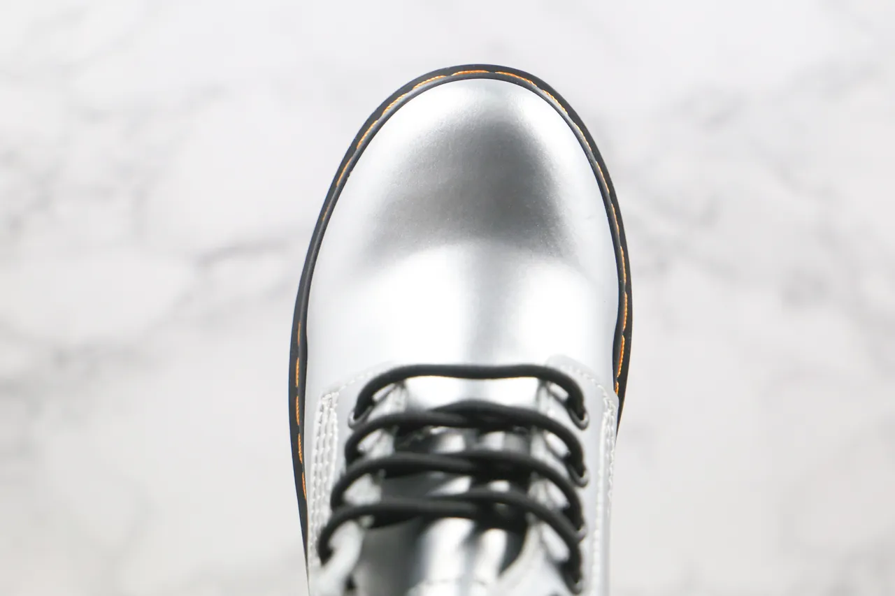 Dr. Martens 1460 Metallic Silver 8-Eyelet Martin Boot 4