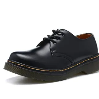 Dr. Martens 1461 काली चमड़े की ऑक्सफोर्ड जूते