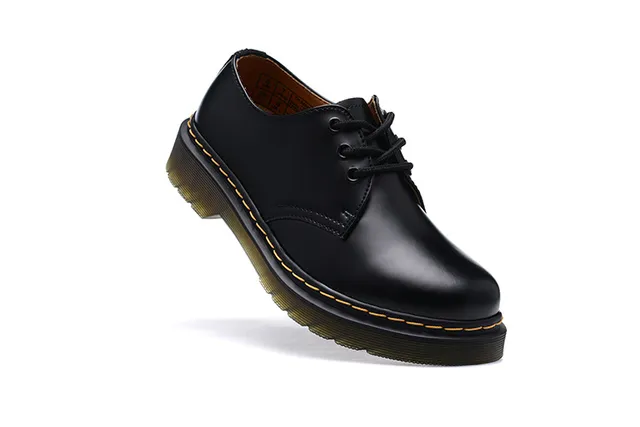 Dr. Martens 1461 काली चमड़े की ऑक्सफोर्ड जूते 3