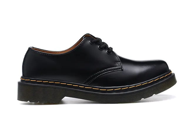 Dr. Martens 1461 काली चमड़े की ऑक्सफोर्ड जूते 4