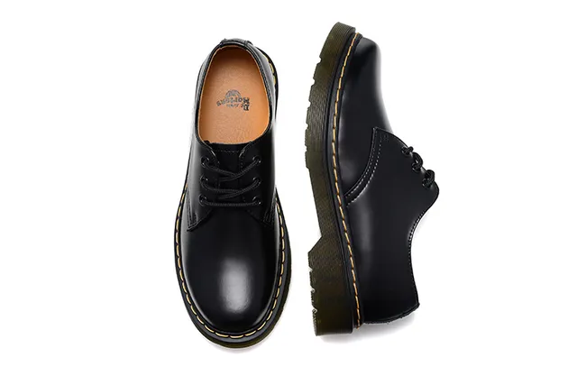 Dr. Martens 1461 काली चमड़े की ऑक्सफोर्ड जूते 6