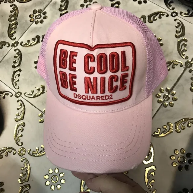 Dsquared2 Be Cool Be Nice सिलाई हुई नेवी बेसबॉल कैप 6