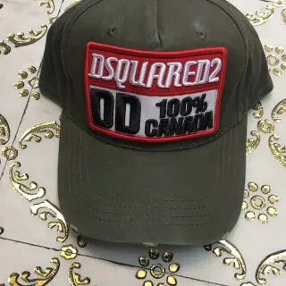 Dsquared2 ICON Patch Logo সেনা সবুজ বেসবল ক্যাপ