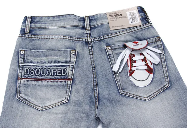Dsquared2 Shoe Pocket shorts de denim lavagem leve 2