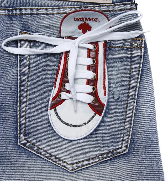 Dsquared2 Shoe Pocket shorts de denim lavagem leve 8