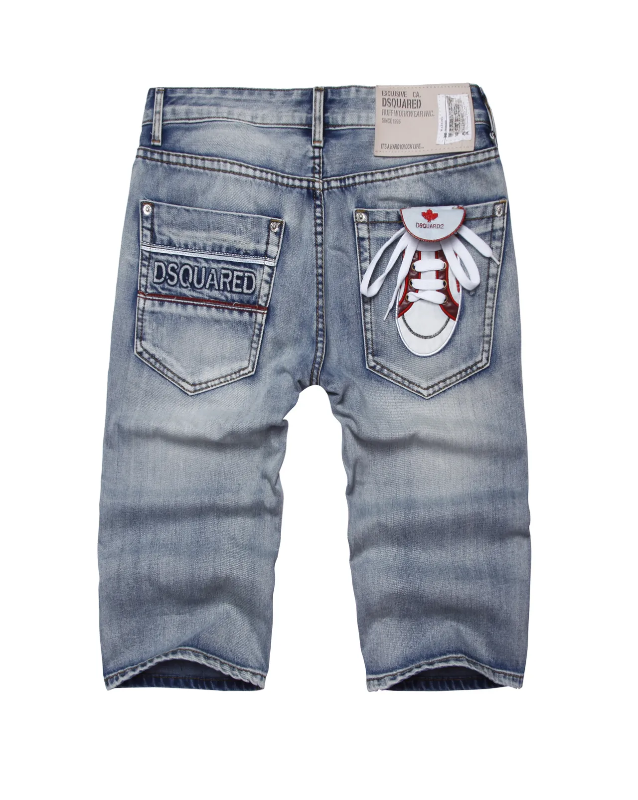 Dsquared2 Shoe Pocket shorts de denim lavagem leve 9